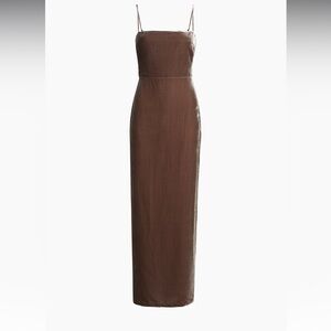 NWT Reformation Frankie Velvet Maxi Slipdress